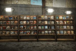 Fallout 4 magazine display showing collectible comic issues